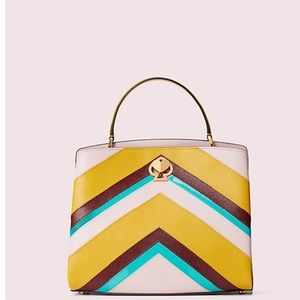 Kate Spade Romy Intarsia Med Satchel - Tutu Pink